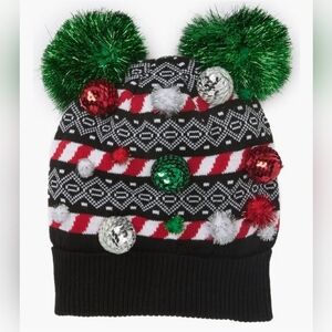 *Sold*David and Young Christmas Pompom Beanie